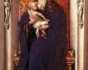 罗吉尔凡德韦登 - Madonna and St Catherine of Alexandria-Diptych left